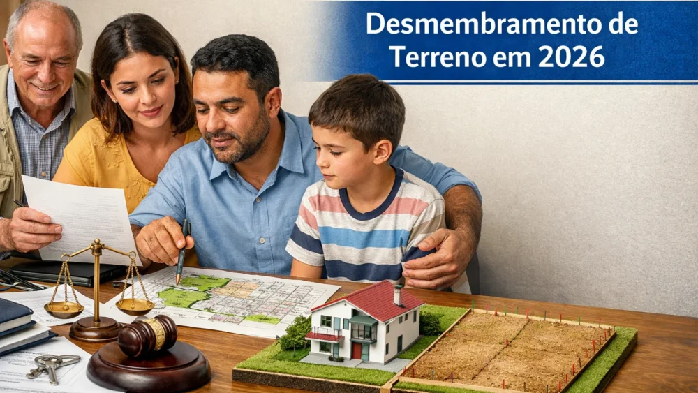 Desmembramento de terreno em 2026