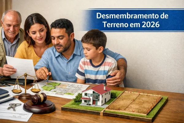 Desmembramento de terreno em 2026