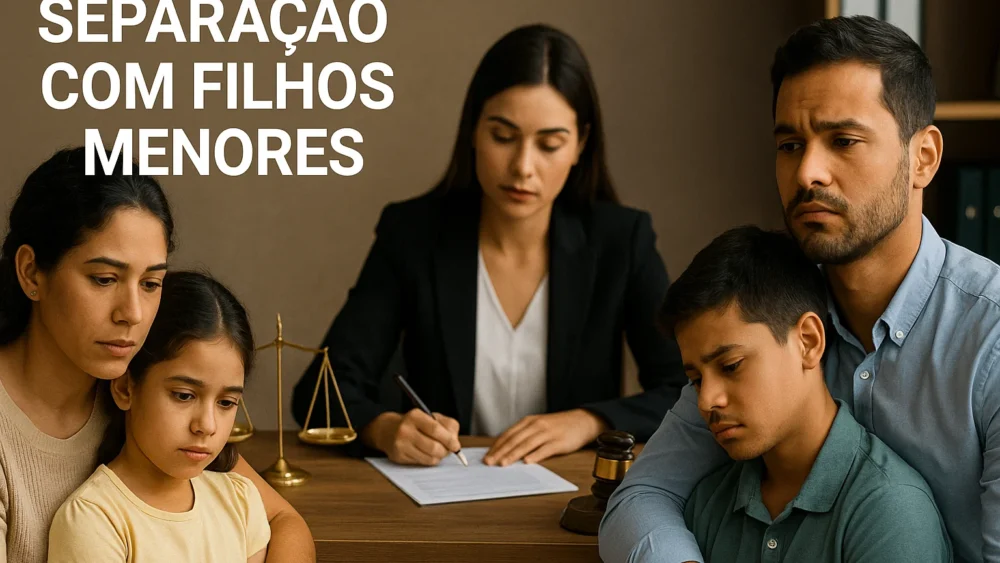 Separação com filhos menores