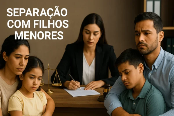 Separação com filhos menores