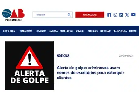 golpe advogado falso