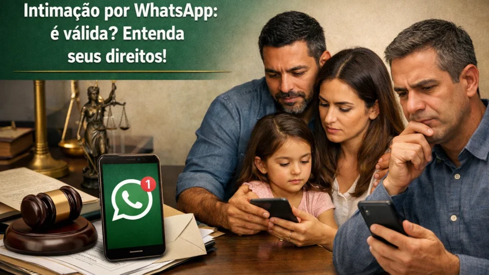 intimação por WhatsApp