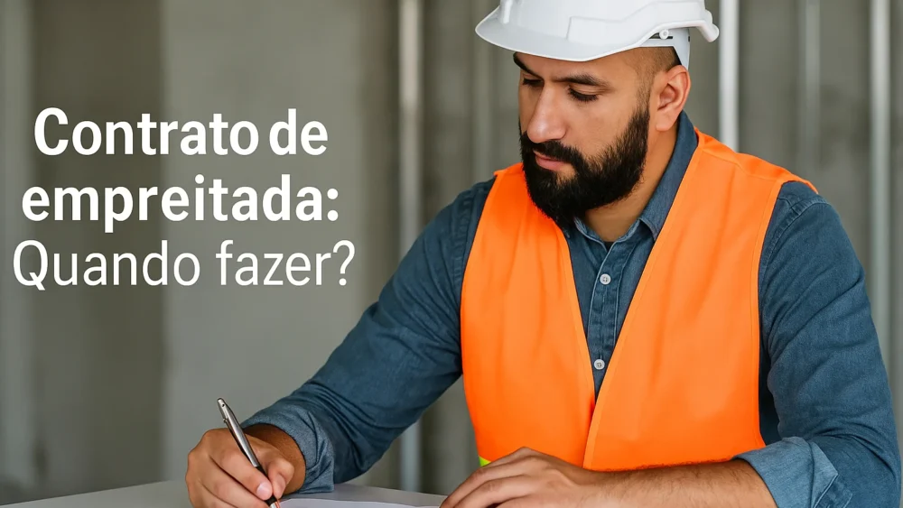 IMAGEM contrato de empreitada: O que é e quando fazer?
