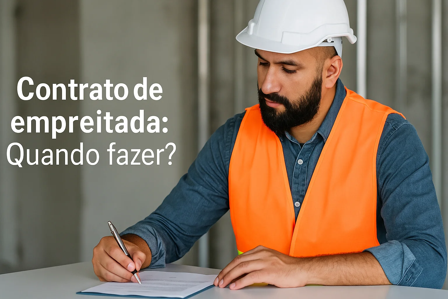 Contrato de empreitada: Saiba o que é e quando fazer! (2025)