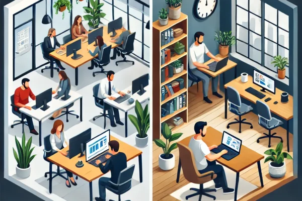 trabalho híbrido e remoto