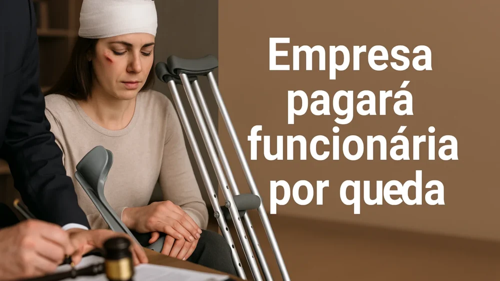 Empresa pagará funcionária por queda