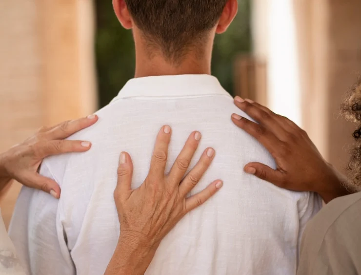visao de tras pessoas de maos dadas a um homem 23 2150755512