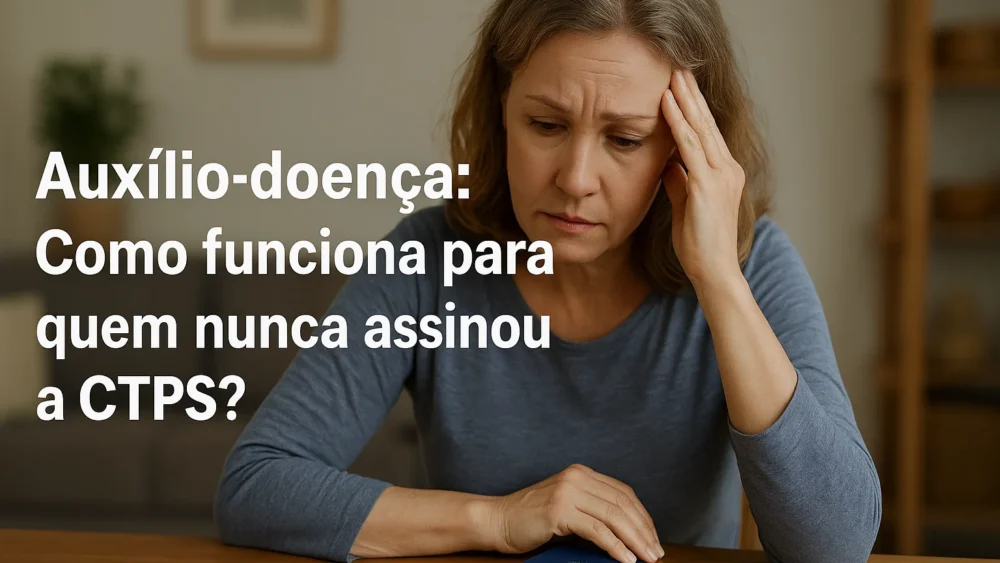 Auxílio-doença para quem nunca assinou CTPS