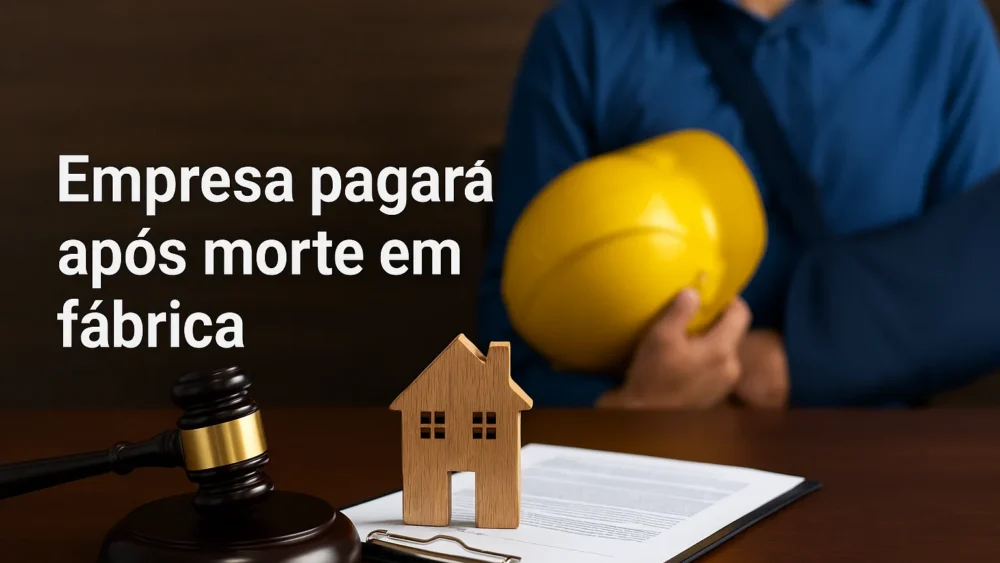 Empresa pagará após morte em fábrica
