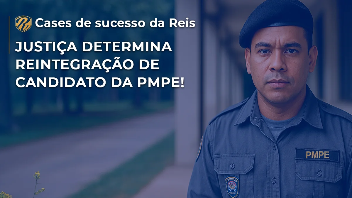 Imagem policial justiça determina candidado da PMPE
