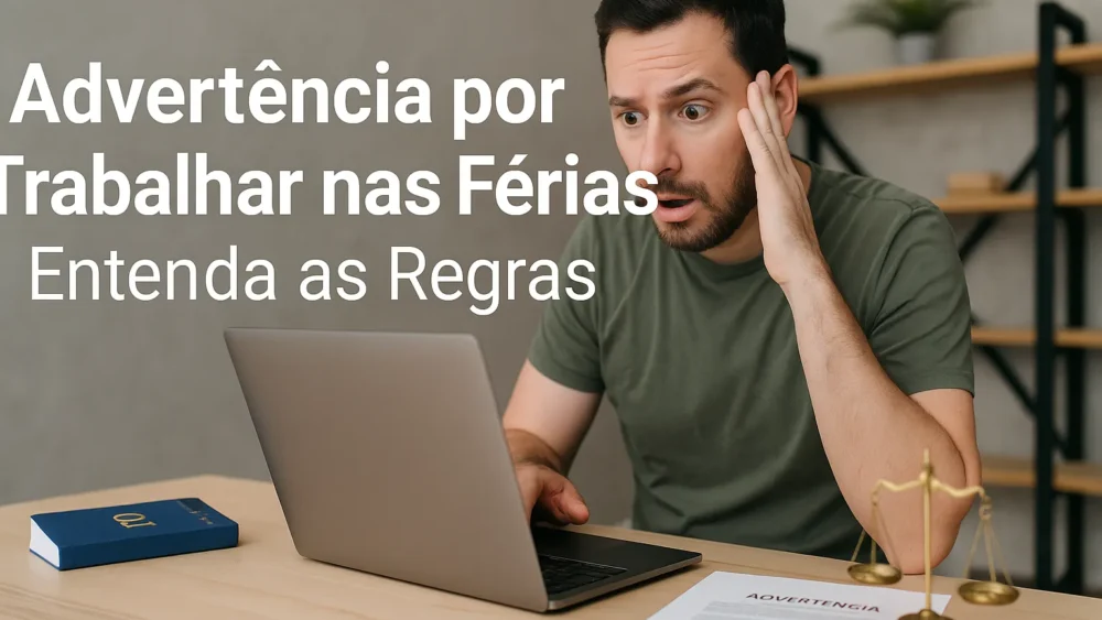 Advertência trabalhar nas férias