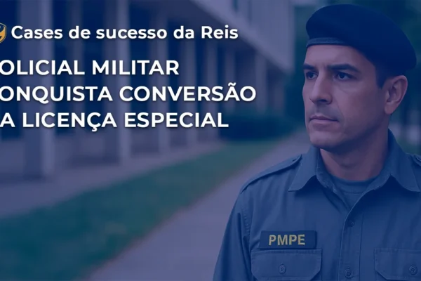 policial conversão de licença especial