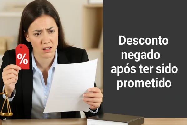 Desconto negado