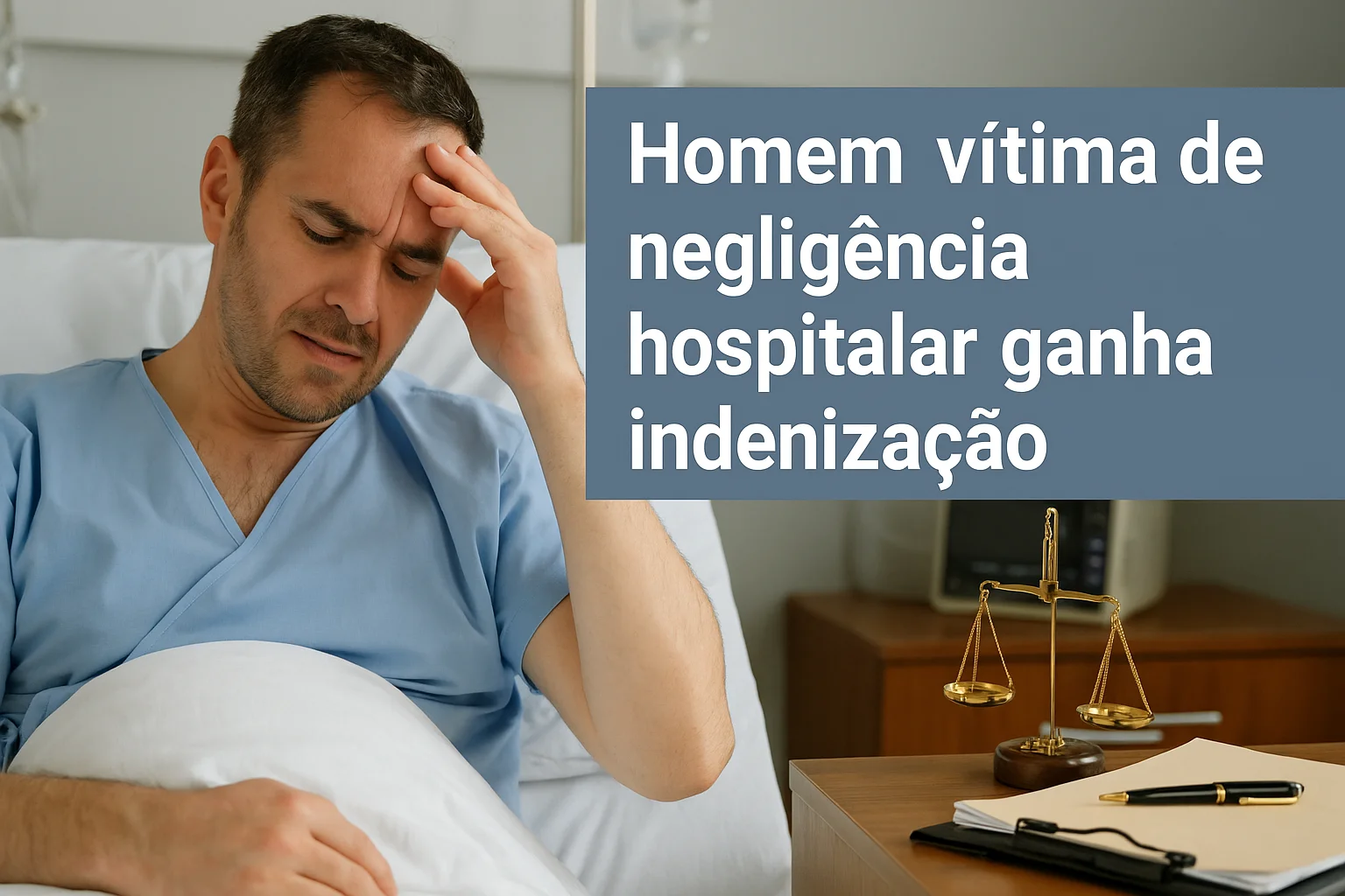 Homem vítima de negligência hospitalar ganha indenização