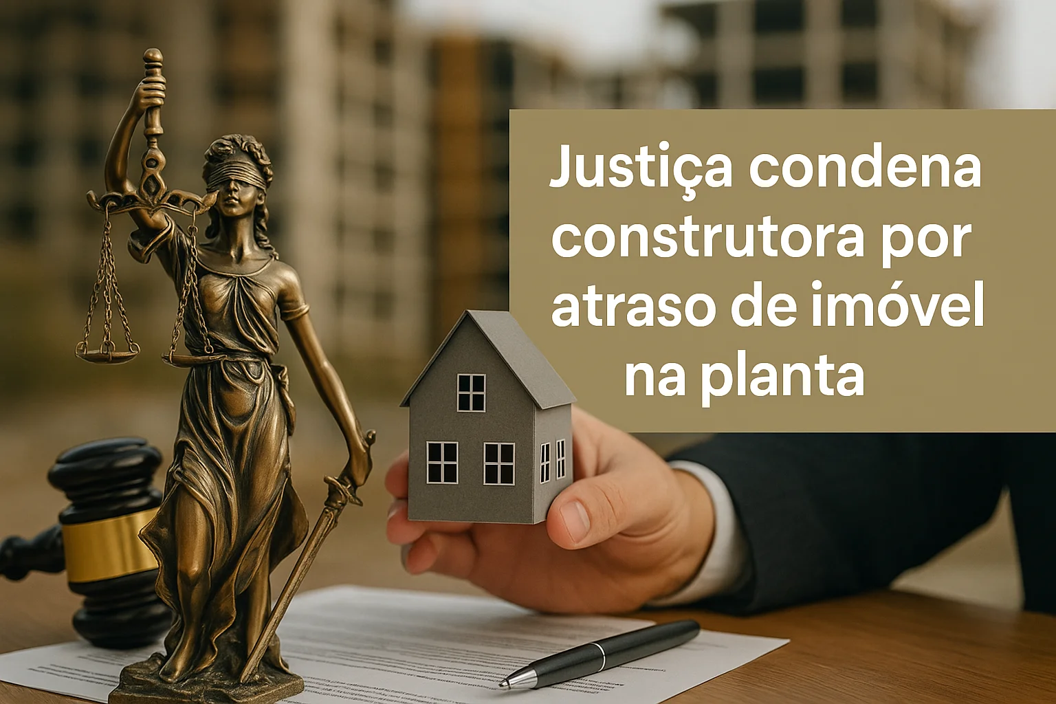 [JUR] Justiça condena construtora por atraso de imóvel na planta