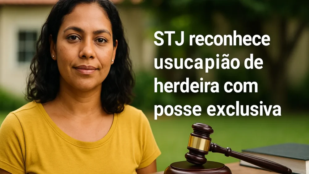 [JUR] STJ reconhece usucapião de herdeira com posse exclusiva