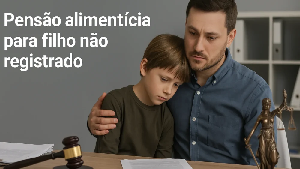 Pensão alimentícia para filho não registrado