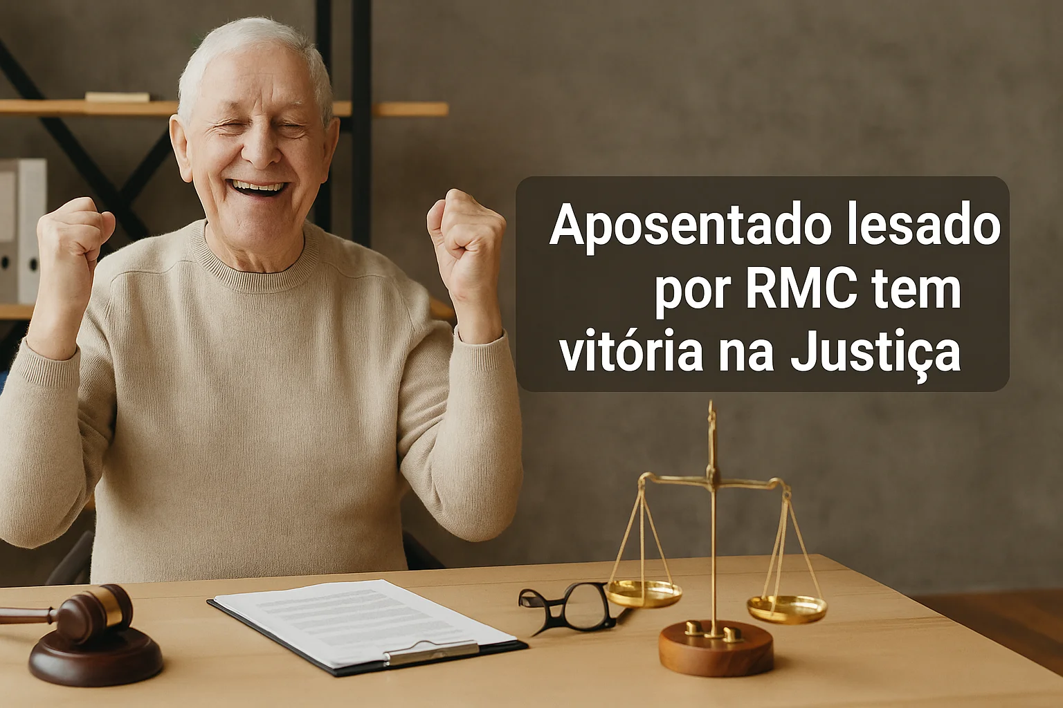 Aposentado lesado por RMC tem vitória na Justiça