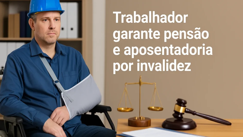 Trabalhador garante pensão e aposentadoria por invalidez 1 Aposentadoria por invalidez