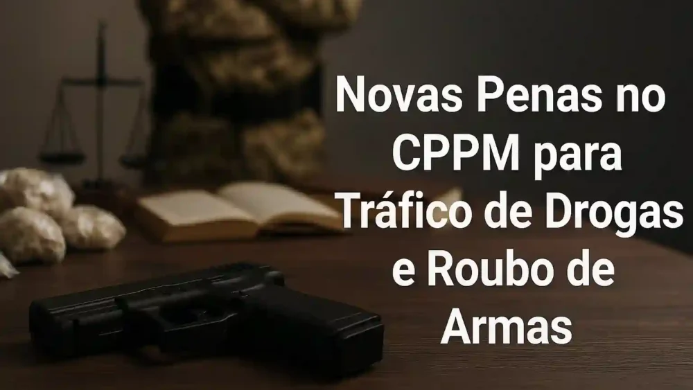 Novas Penas no CPPM para Tráfico de Drogas e Roubo de Armas 1 CPPM para tráfico de drogas e roubo de armas?