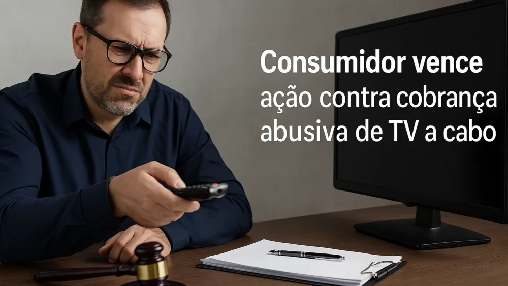 Consumidor vence ação contra cobrança abusiva de TV a cabo 1 Consumidor ação cobrança abusiva