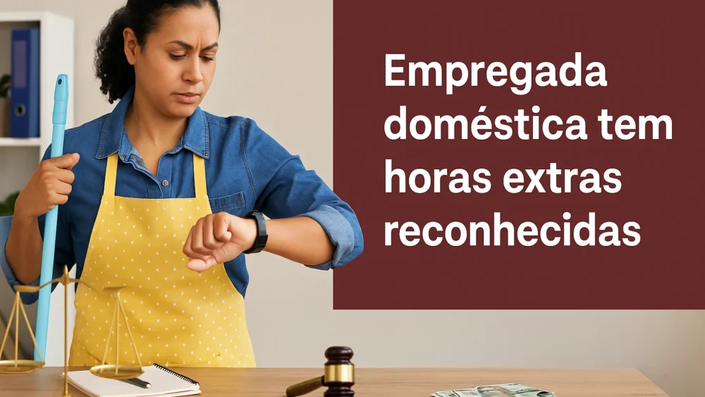 Empregada doméstica tem horas extras reconhecidas no TST 1 Empregada doméstica horas extras