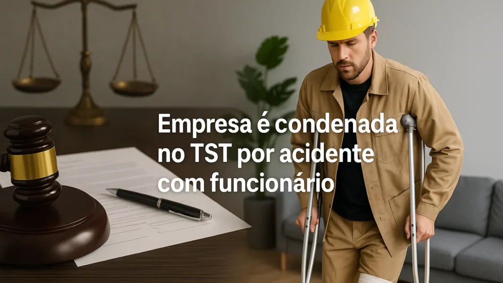 Empresa condenada acidente de trabalho