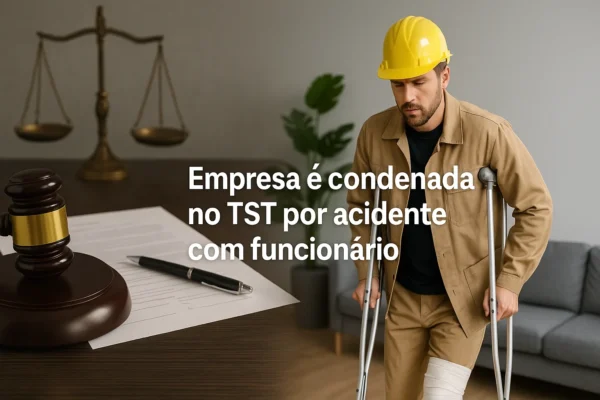 Empresa condenada acidente de trabalho