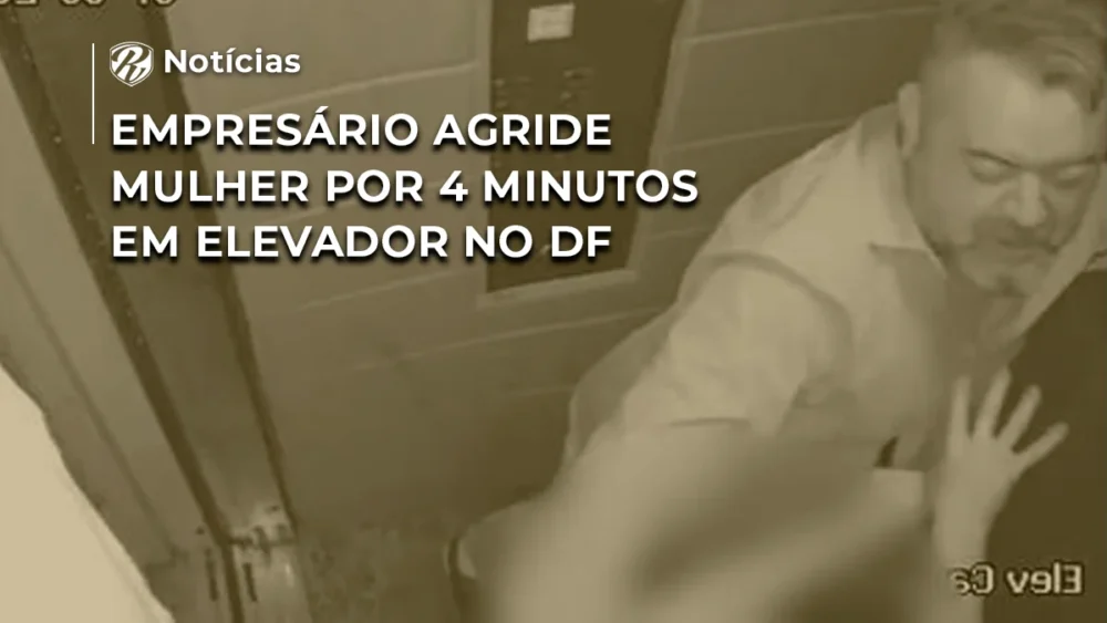 Empresário agride no elevador
