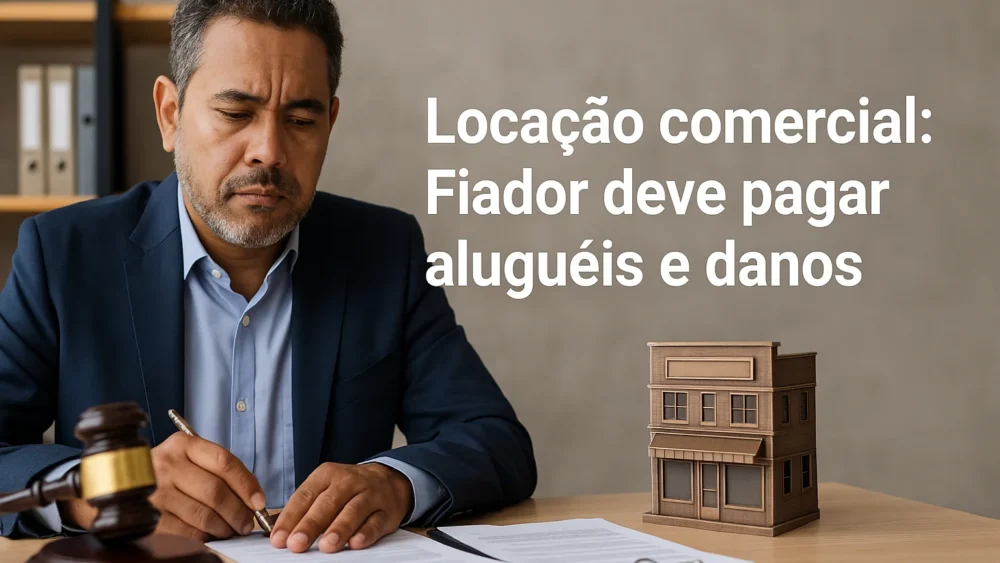Fiador deve pagar aluguéis e danos em locação comercial 1 Fiador locação comercial