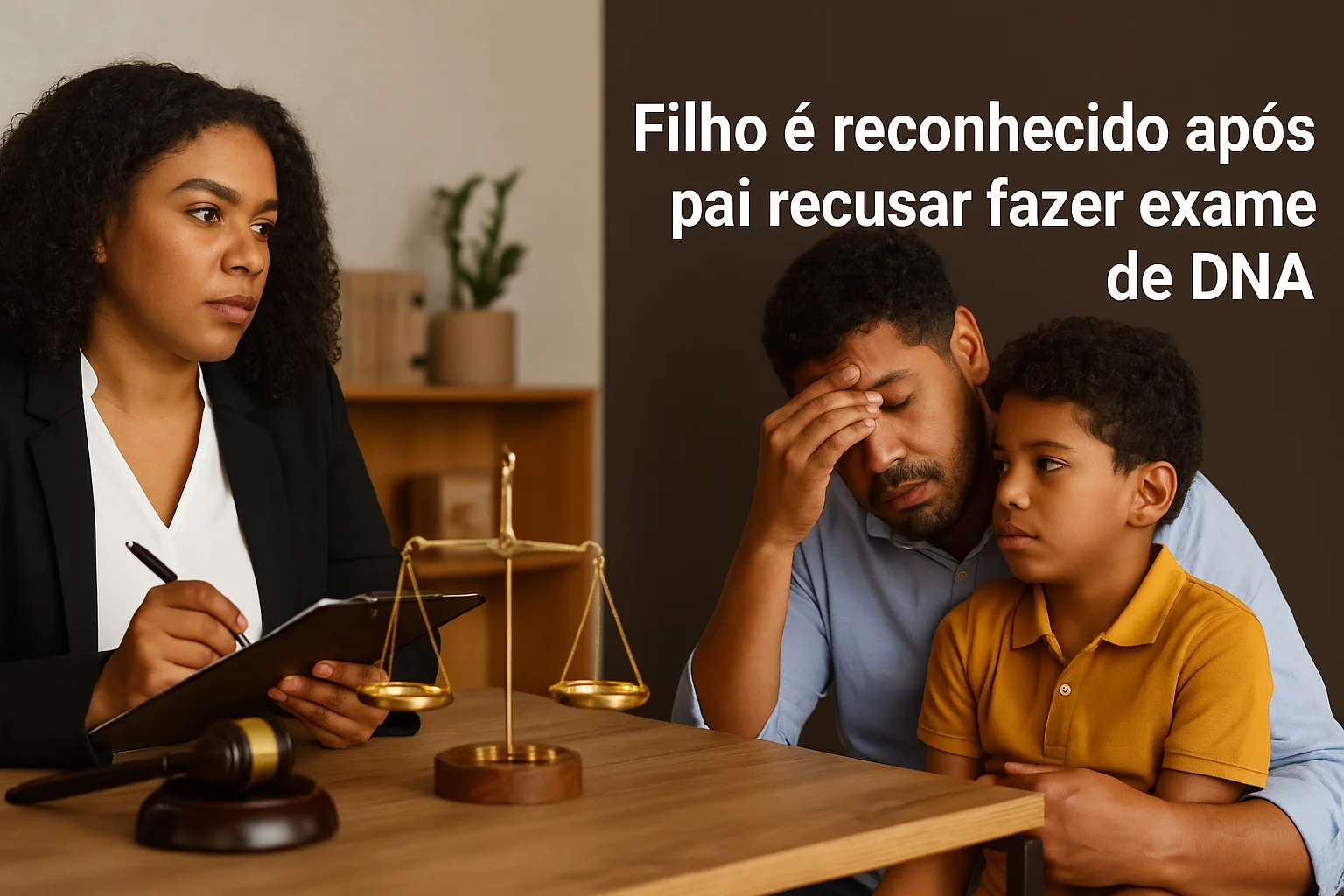 Filho é reconhecido após pai recusar fazer exame de DNA