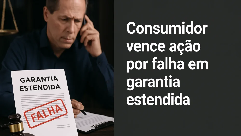 Consumidor vence ação por falha em garantia estendida 1 Garantia estendida