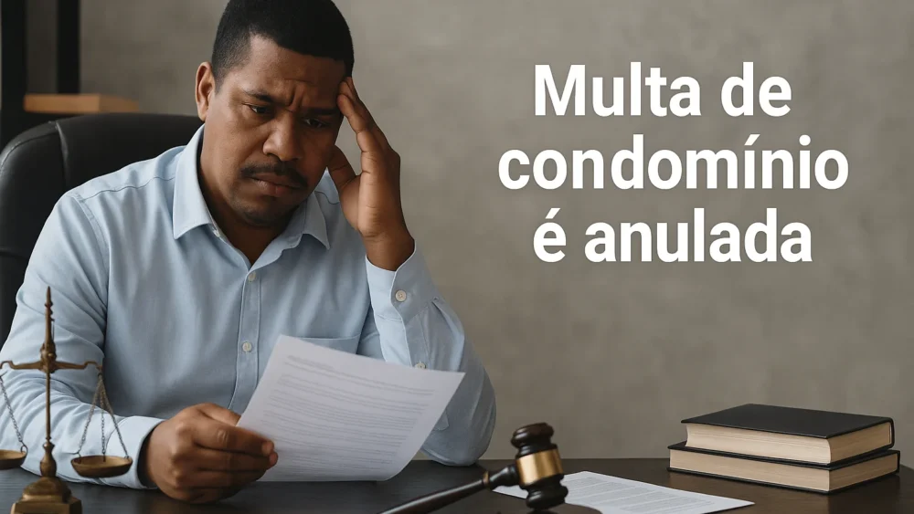 Multa de condomínio é anulada por falta de advertência 1 Multa de condomínio