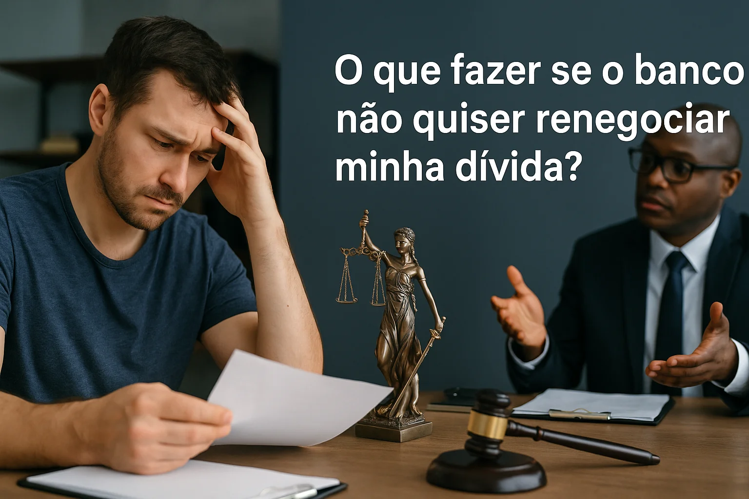 O que fazer se o banco não quiser renegociar minha dívida