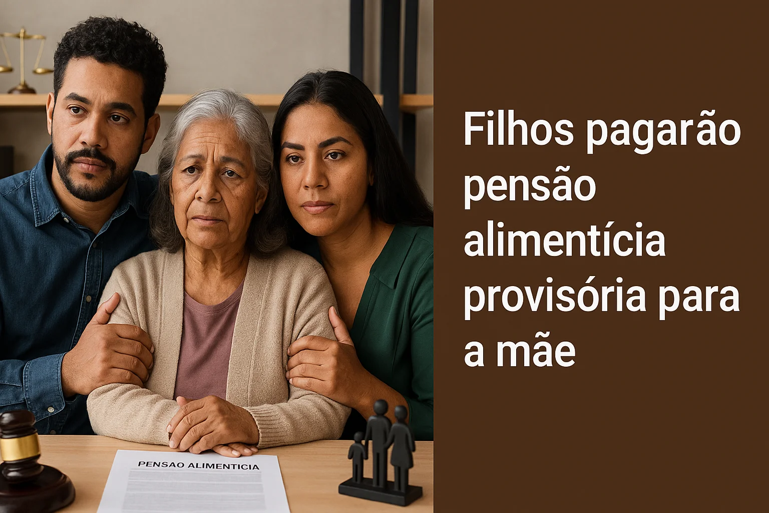 Pensão alimentícia para a mãe