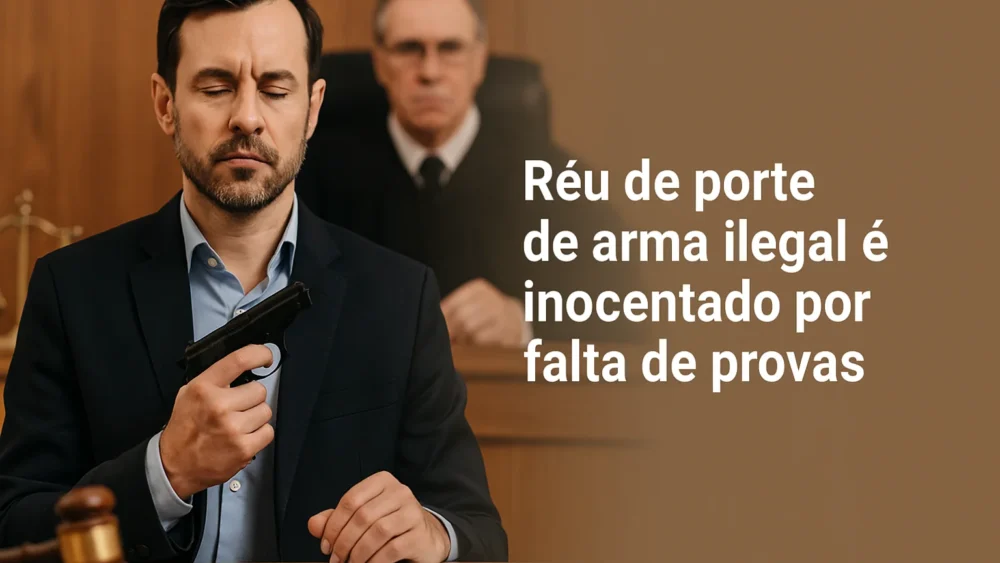 Réu de porte de arma ilegal é inocentado por falta de provas 1 Porte de arma ilegal inocentado REU