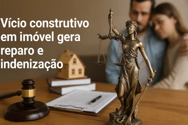 Vício construtivo em imóvel gera reparo e indenização