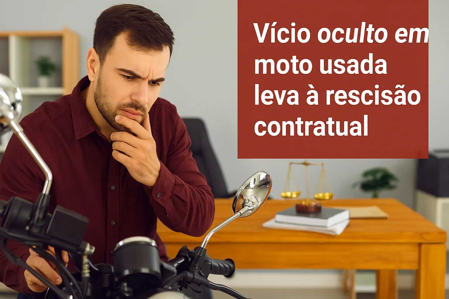 Vício oculto em moto usada rescisão contratual