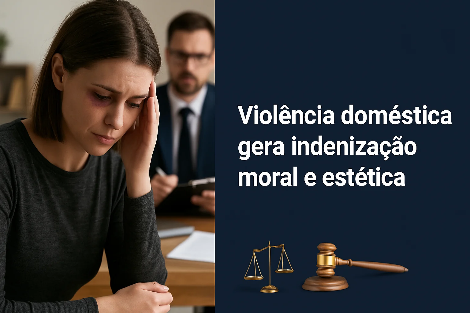 Violência doméstica inenização moral e estética