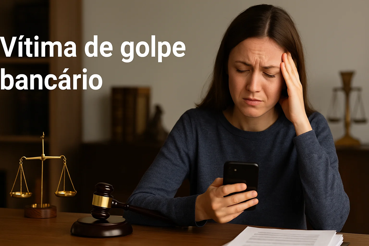 Vítima de golpe bancário