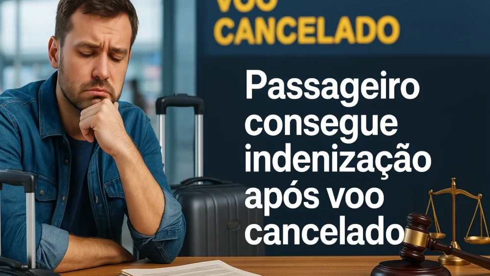 Passageiro consegue indenização após voo cancelado - TJ-RJ 1 Voo cancelado indenização 3