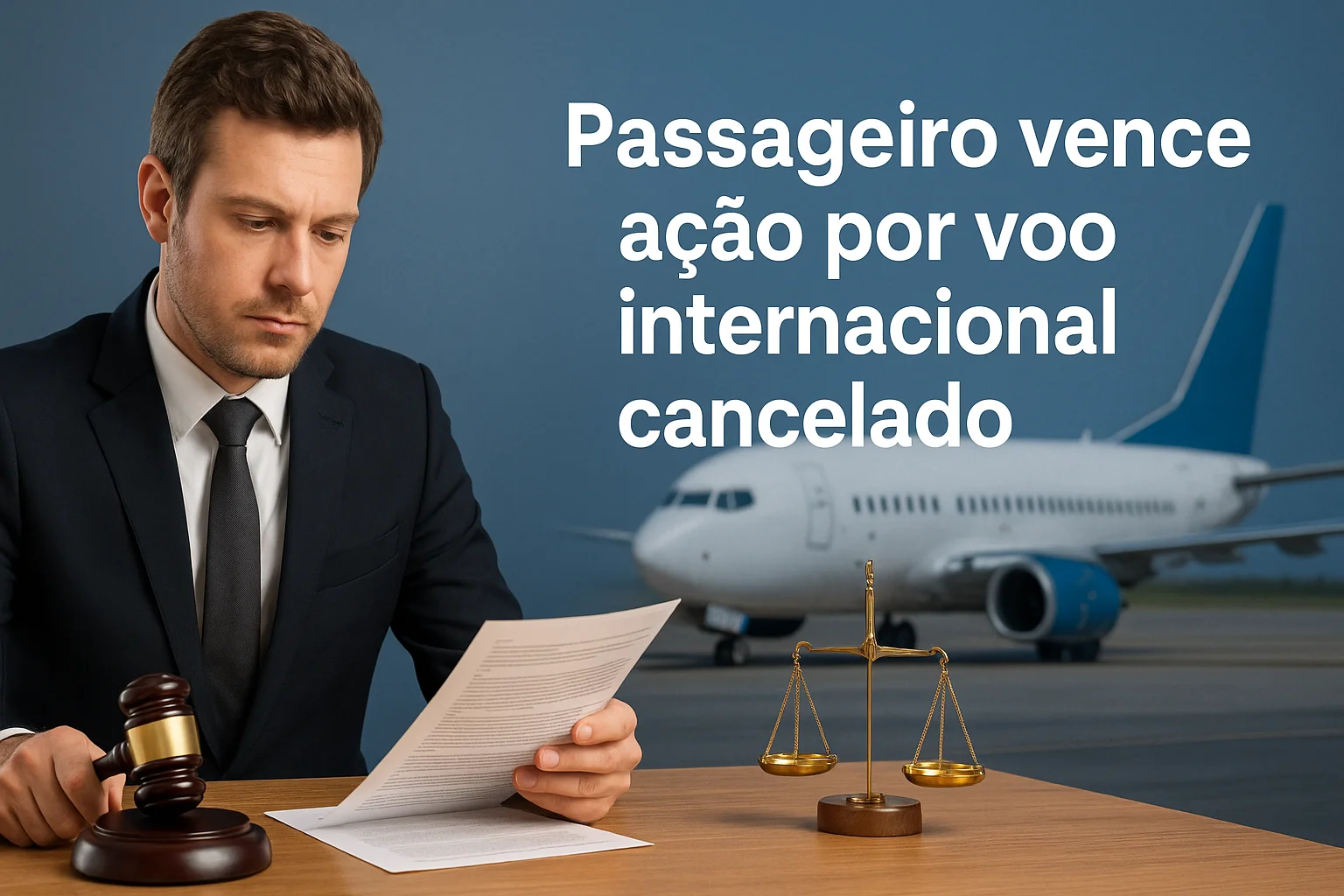 Voo internacional cancelado