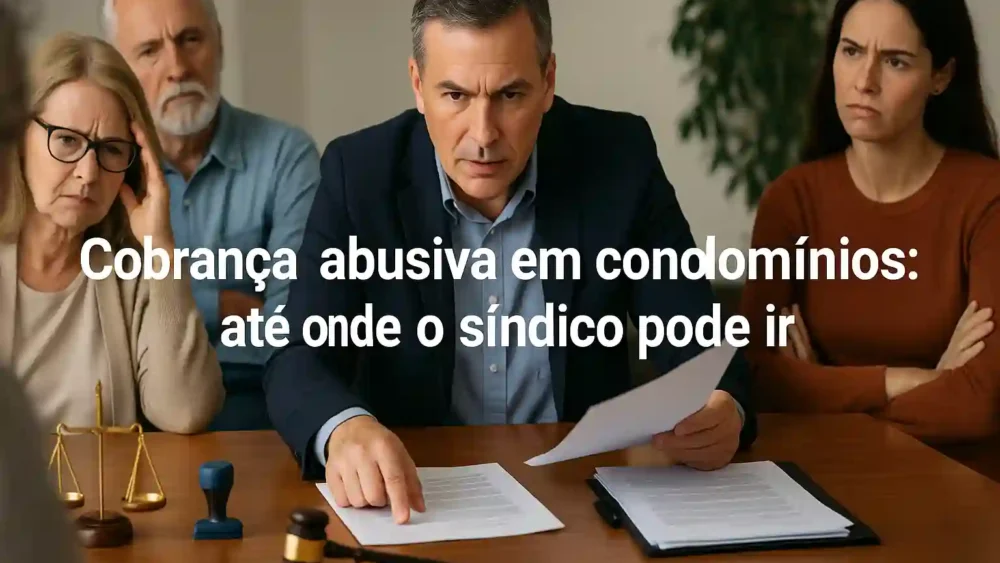 cobrança abusiva, condomínio, síndico, multa condominial, devedor, inadimplência, direitos do condômino, lei, ilegal, corte de serviços