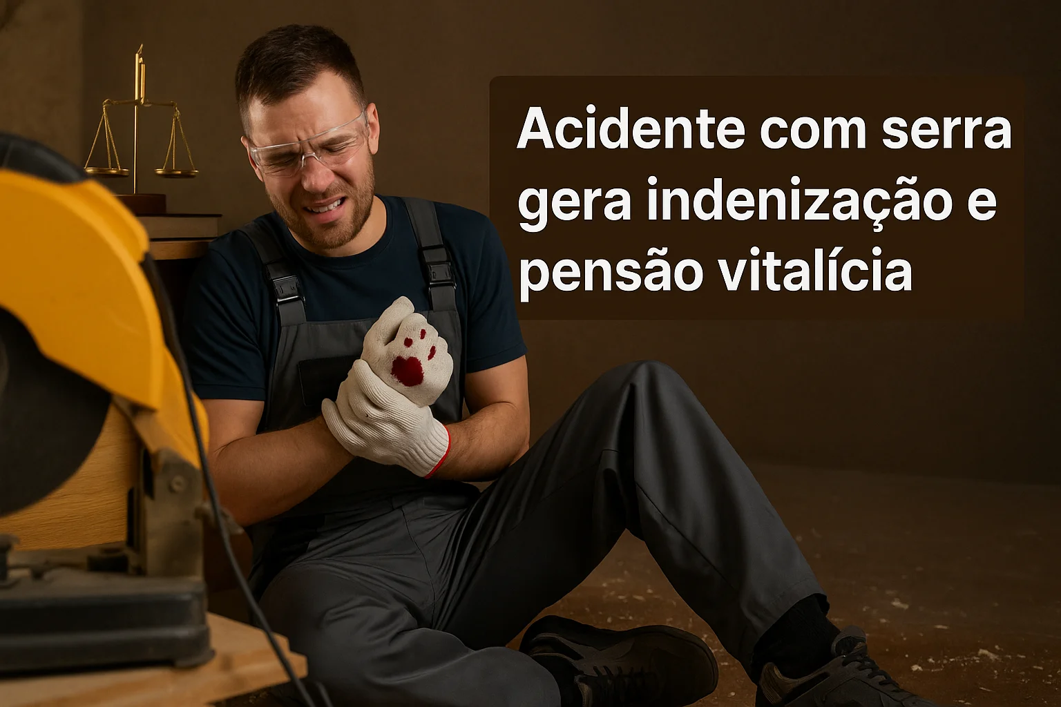 Acidente com serra gera indenização e pensão vitalícia WP