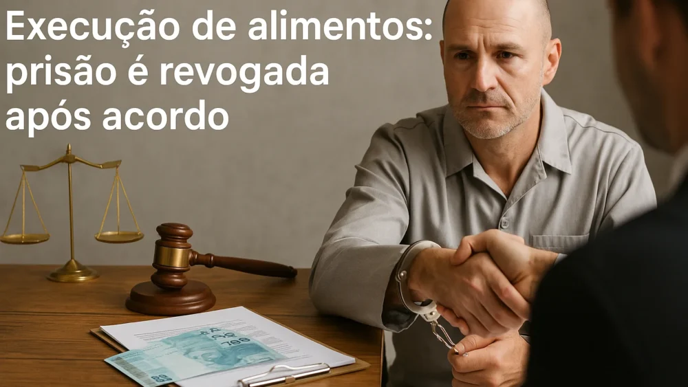 Execução de alimentos: prisão é revogada após acordo 1 Execução de alimentos prisão é revogada após acordo WP