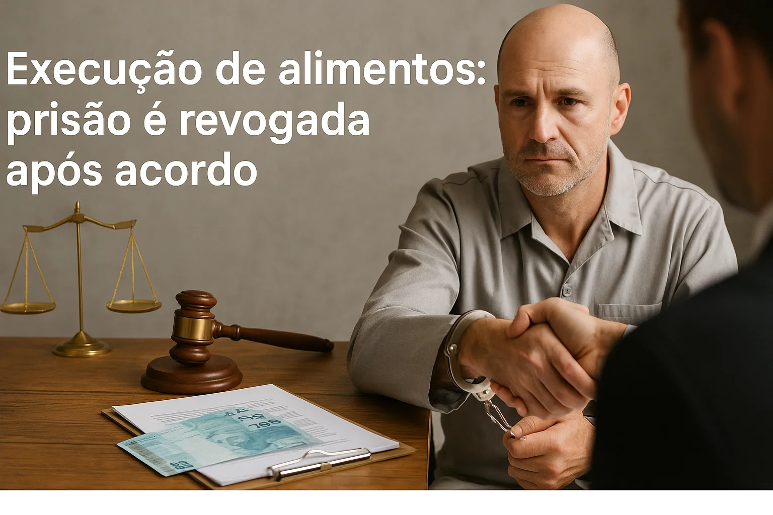 Execução de alimentos prisão é revogada após acordo WP