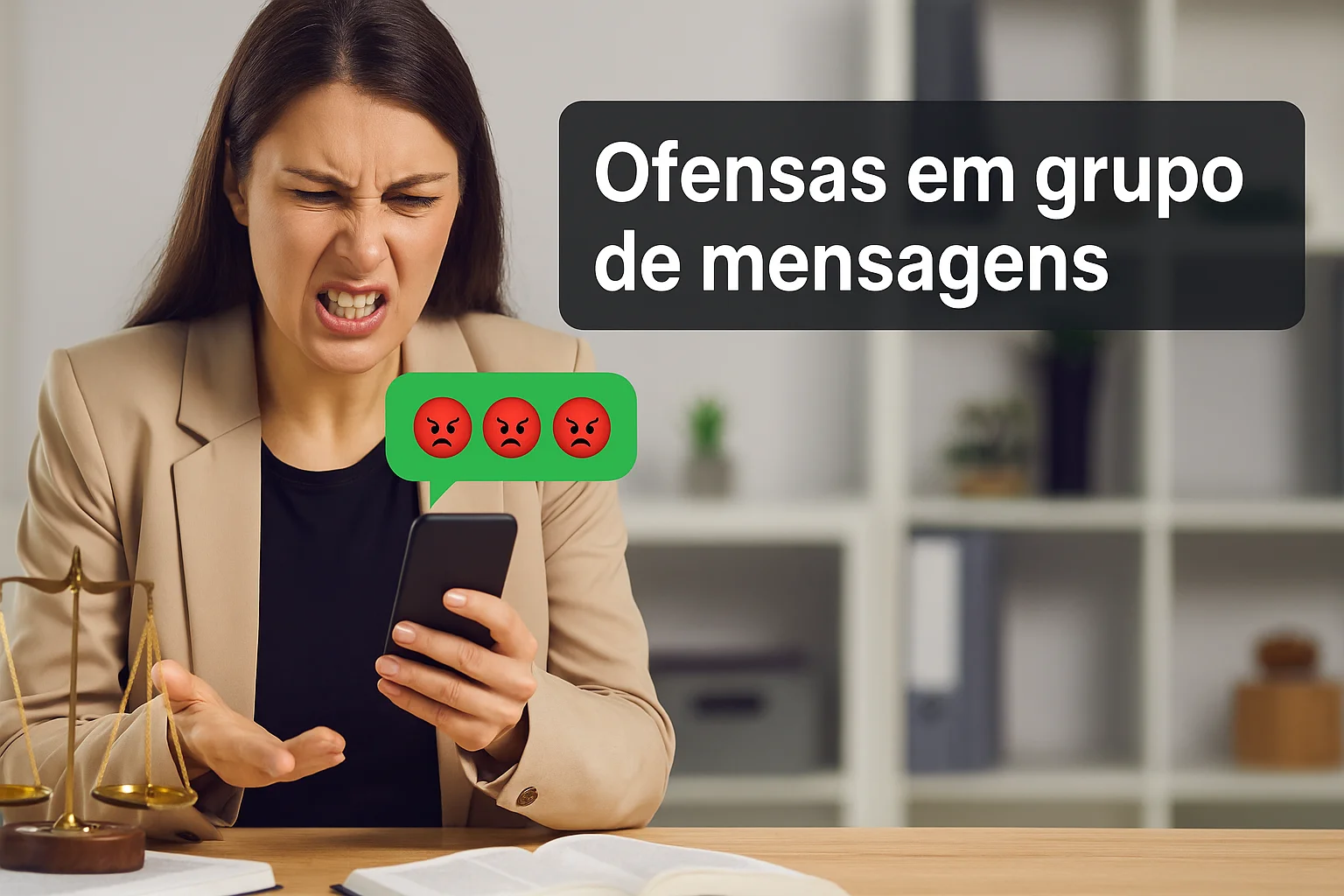 Ofensar em grupo de mensagens WP