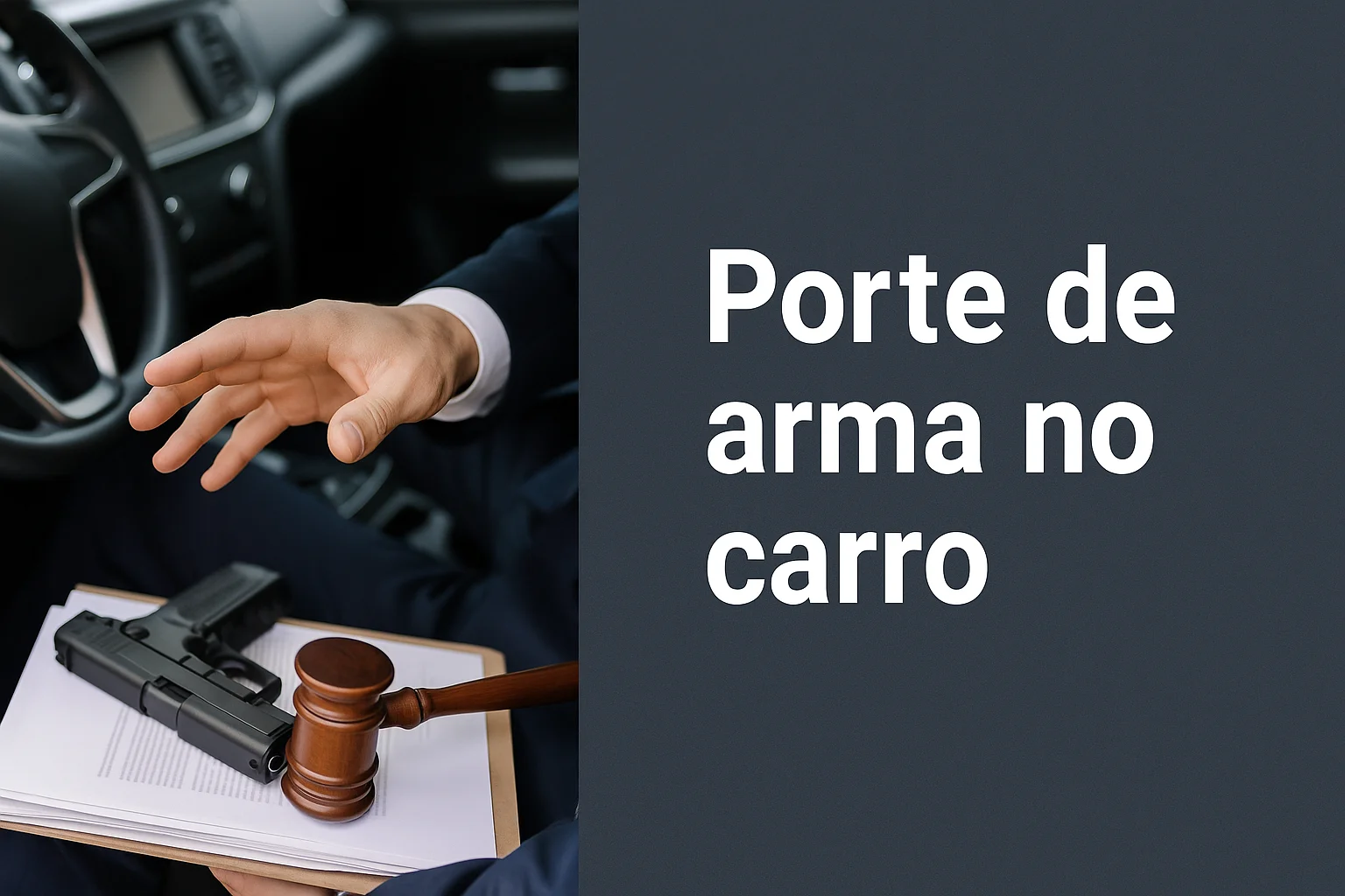 Porte de arma no carro WP 2