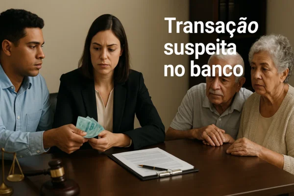 Transação suspeita no banco
