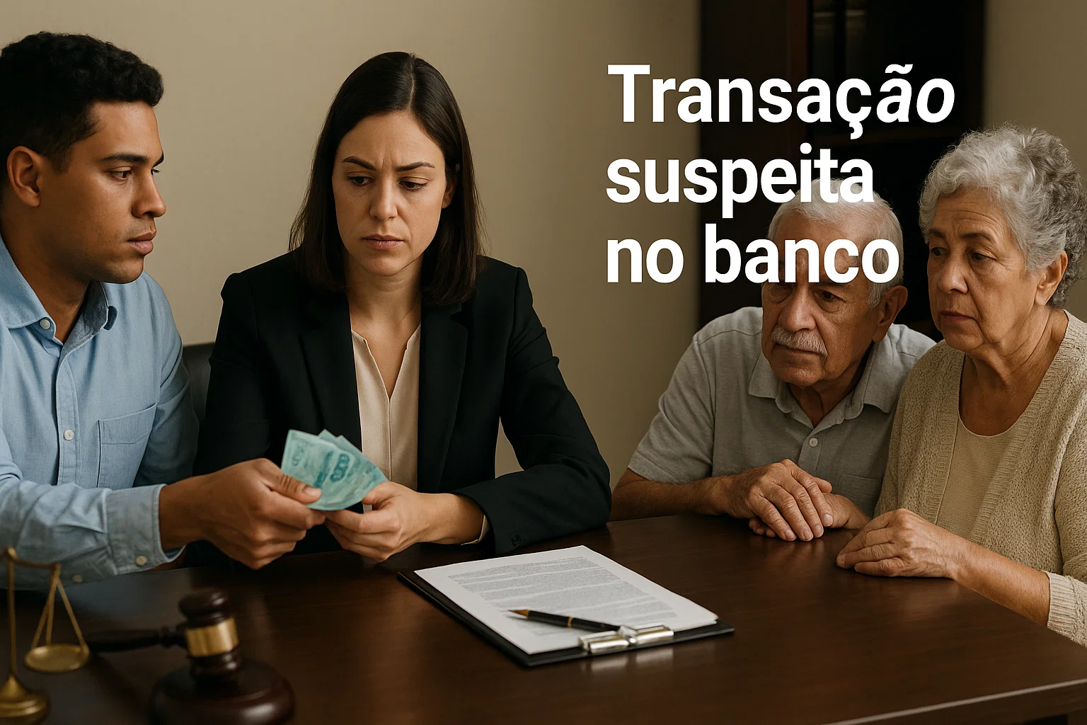 Transação suspeita no banco